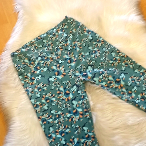 LulaRoe Peacock Printed Leggings-#1546 - Picture 9 of 10